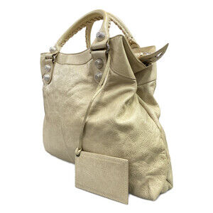Balenciaga Motocross Tan cream Brief Bag Giant Beige